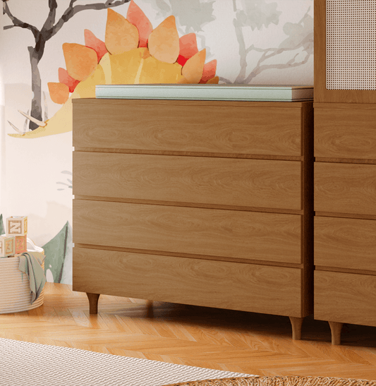 Cômoda de Bebê Haus Nature 4 Gavetas 110Cm - Freijó