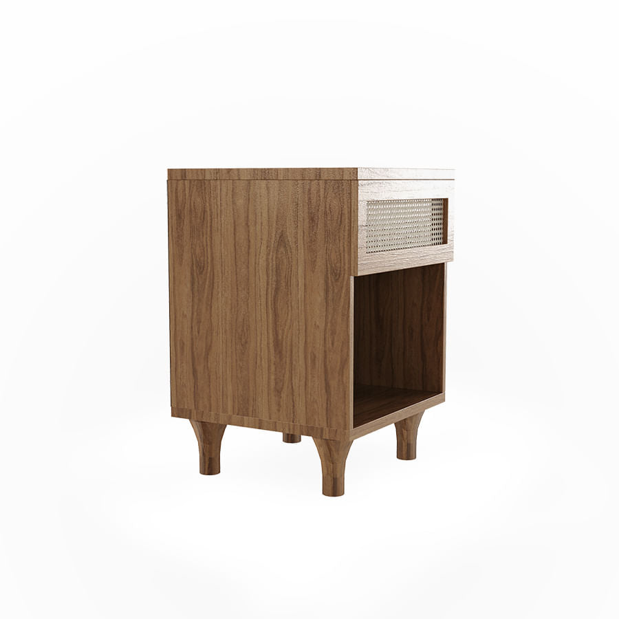 Mesa de Apoio Haus Nature com Palha - Freijó