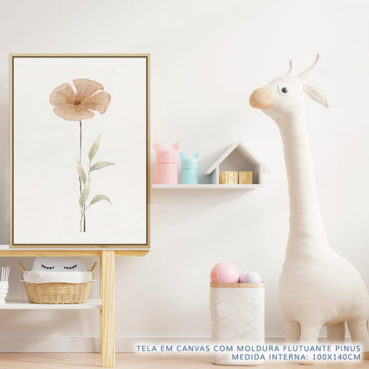 Quadro Infantil Flor do Outono Lichia - Vertical