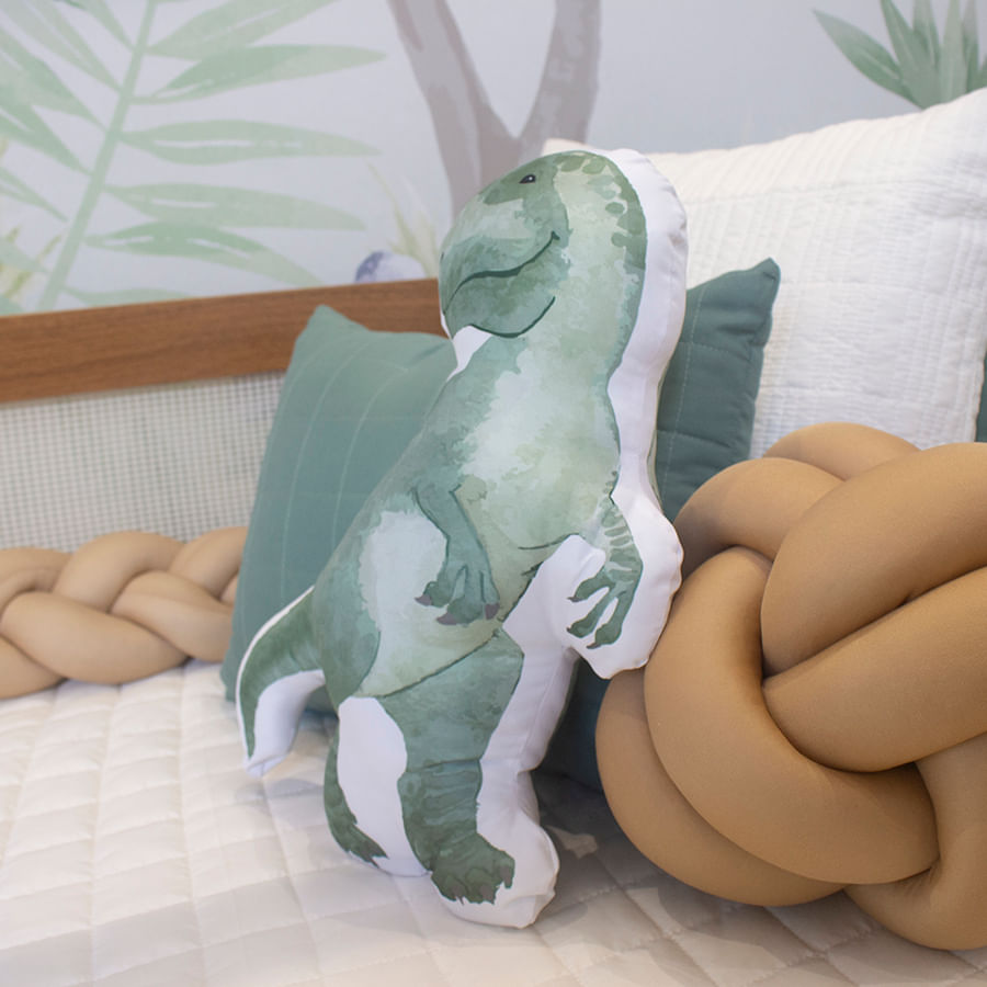 Almofada Infantil Formato Dino T-Rex
