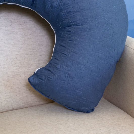 Almofada de Amamentação Losango - Azul Jeans