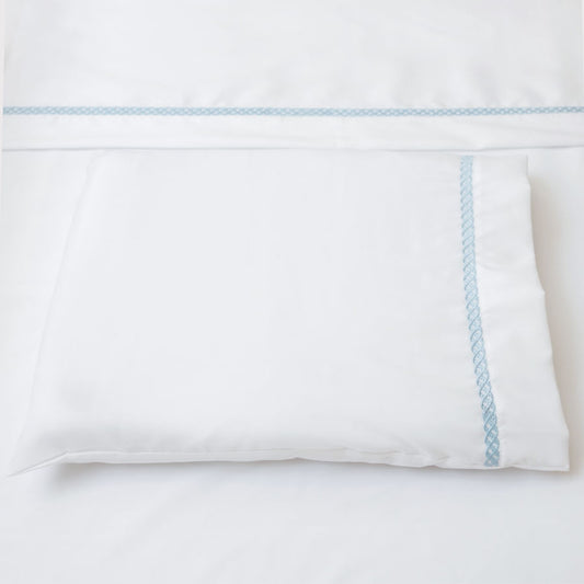 Lençol de Berço Corrente 3 Peças - Azul Jeans