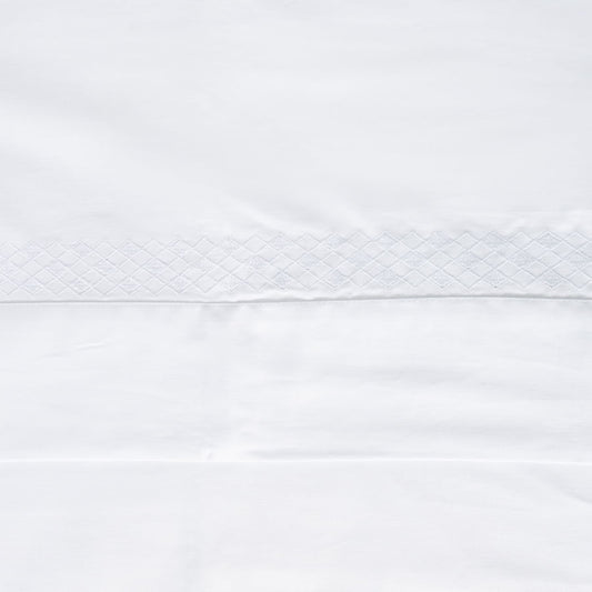 Lençol de Berço Losango 3 Peças - Branco