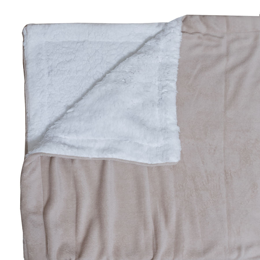 Cobertor Soft de Berço - Bege