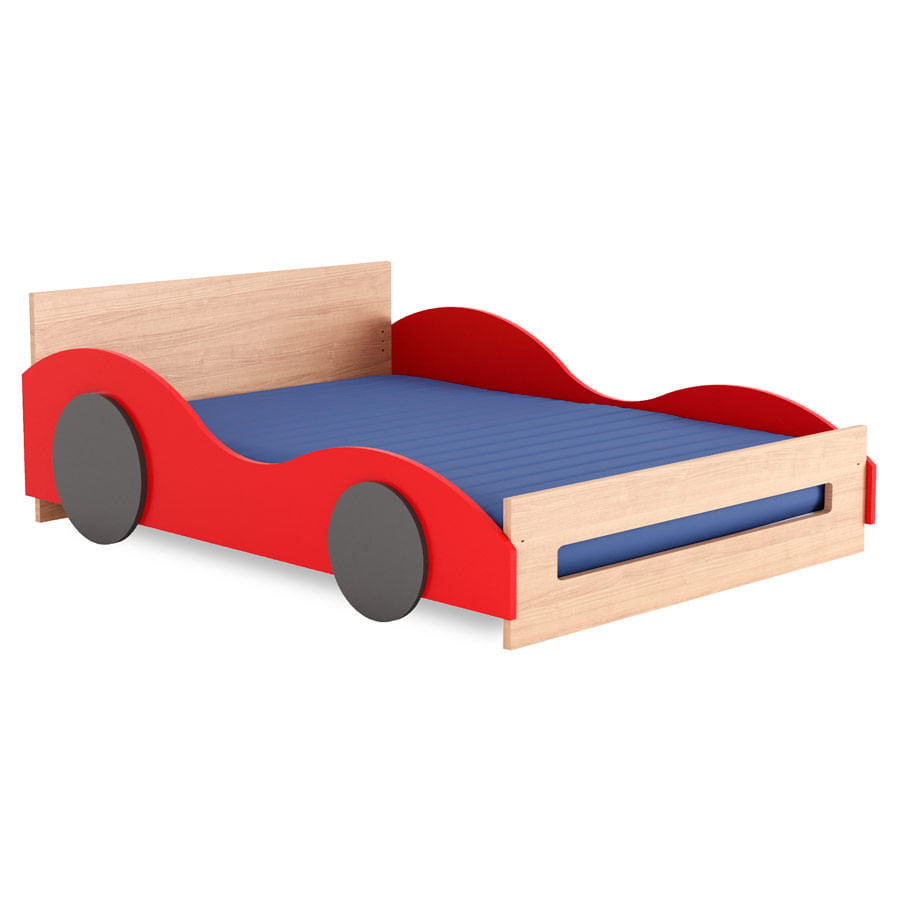 Cama Montessoriana Casal Carro - Carvalho