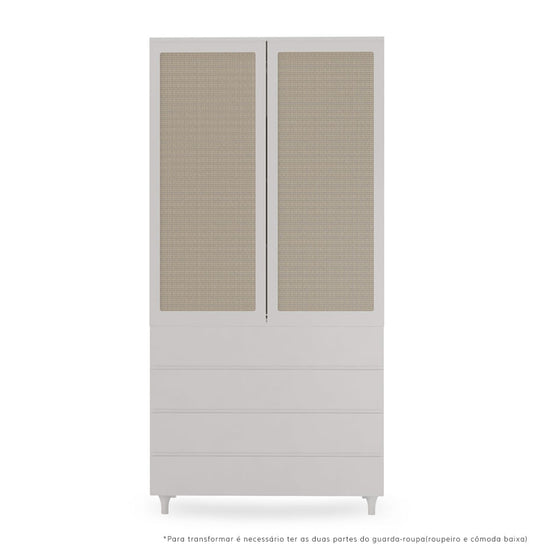 Guarda Roupa 2 em 1 Haus Nature - Branco