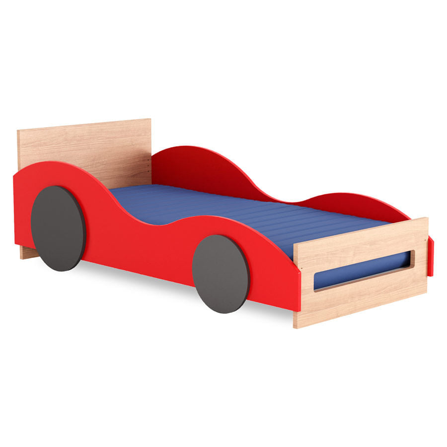Cama Montessoriana Solteiro Carro - Carvalho