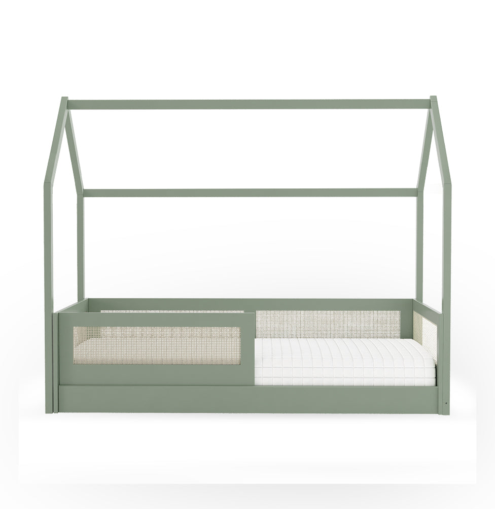 Cama Sofá Haus Nature Casinha Palha 2 em 1 - Verde Jardim