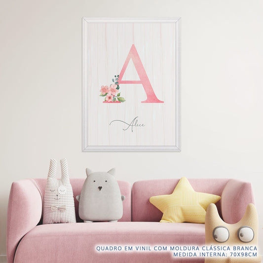 Quadro Infantil Inicial Jardim da Mali - Vertical