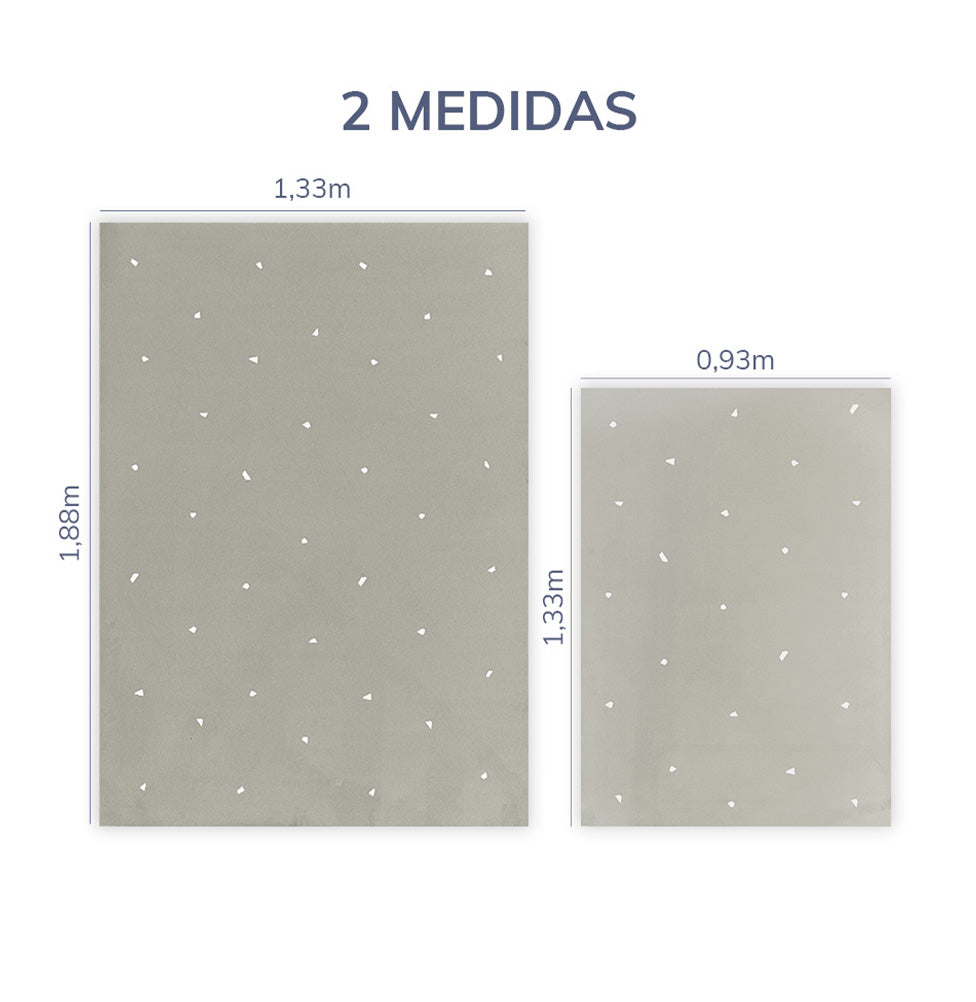 Tapete Infantil Retangular Granilite - Bege