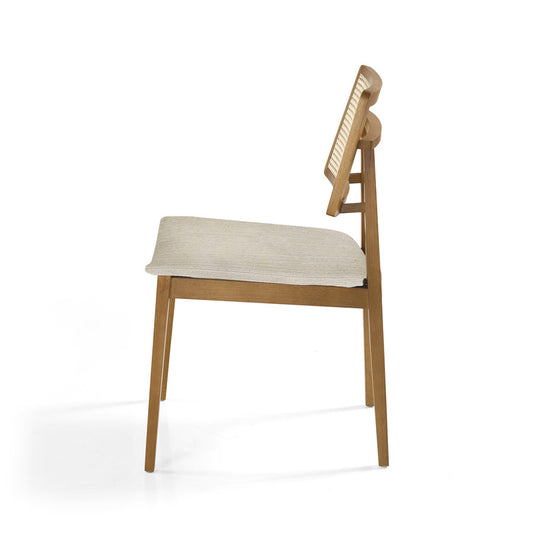 Cadeira Para Mesa de Jantar Paris Palha Natural - Freijó