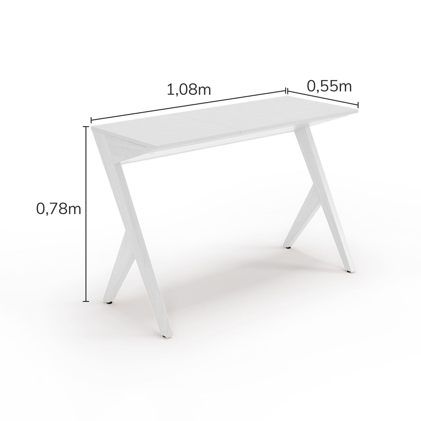 Escrivaninha Noah - Madeira Branco