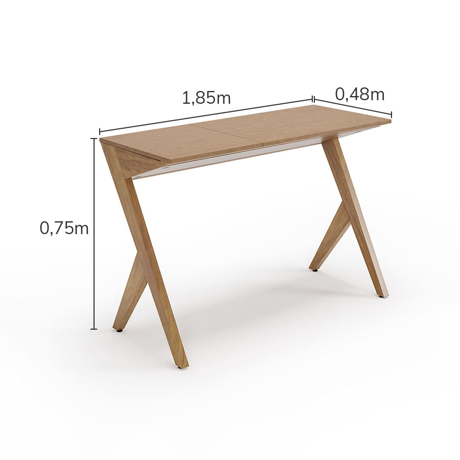 FL - Escrivaninha Noah - Madeira Cipó