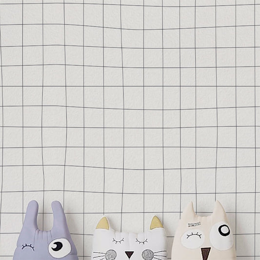 Papel de Parede Gride Cinza Chumbo