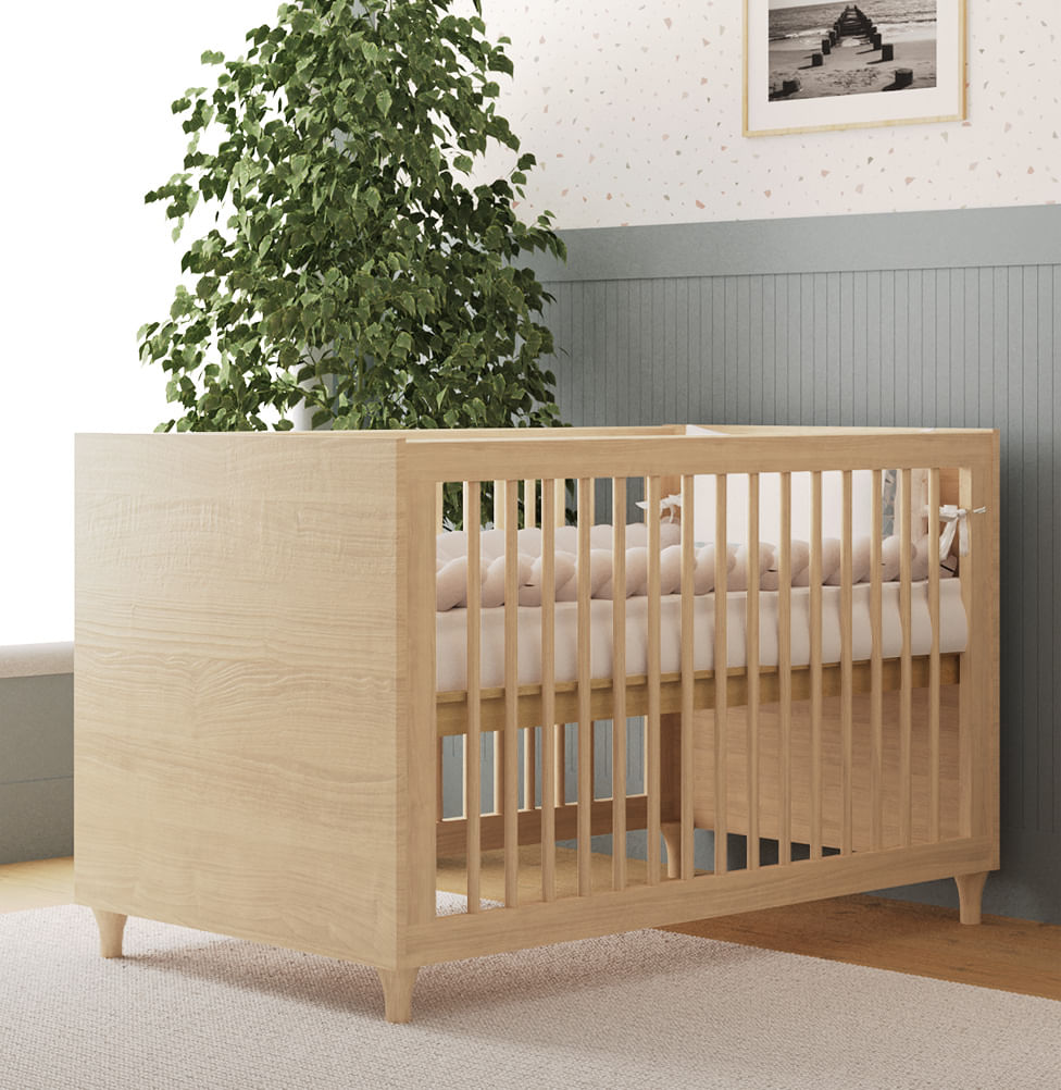 ベビーサイズセット⑤ Berço Haus Nature 3 em 1 - Carvalho – Lilibee