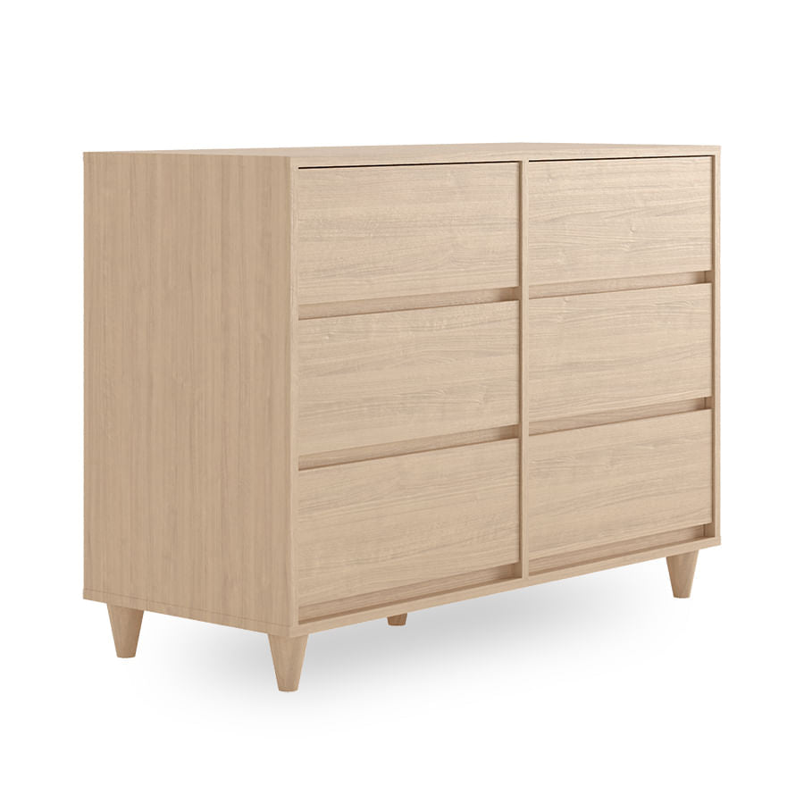 Cômoda de Bebê Haus Nature 6 Gavetas - Carvalho