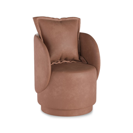 Poltrona Domo - Couro Eco Caramelo