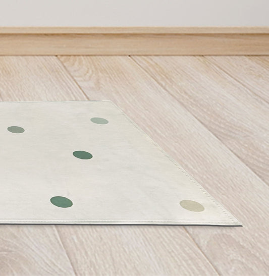 Tapete Infantil Passadeira Poá Verde - Playmat