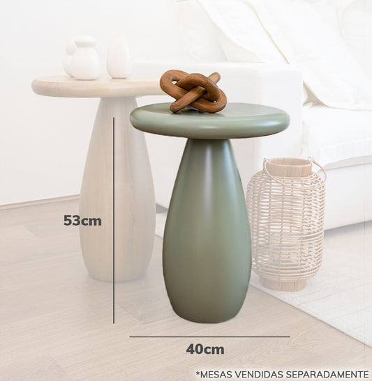 Mesa Lateral Kinder Verde Sálvia - 53cm