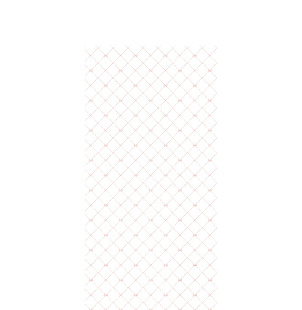 Papel de Parede Laços e Fitas Aquarela Rosa