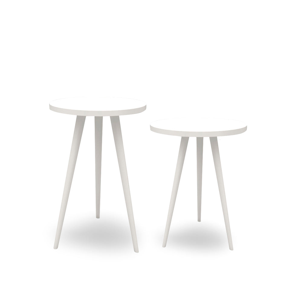 Par de Mesa de Apoio Viena - Branco