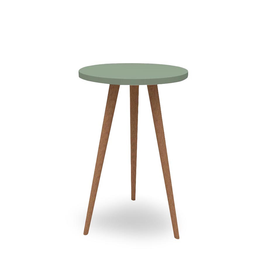 Mesa de Apoio Viena Pé Mel - Verde Jardim