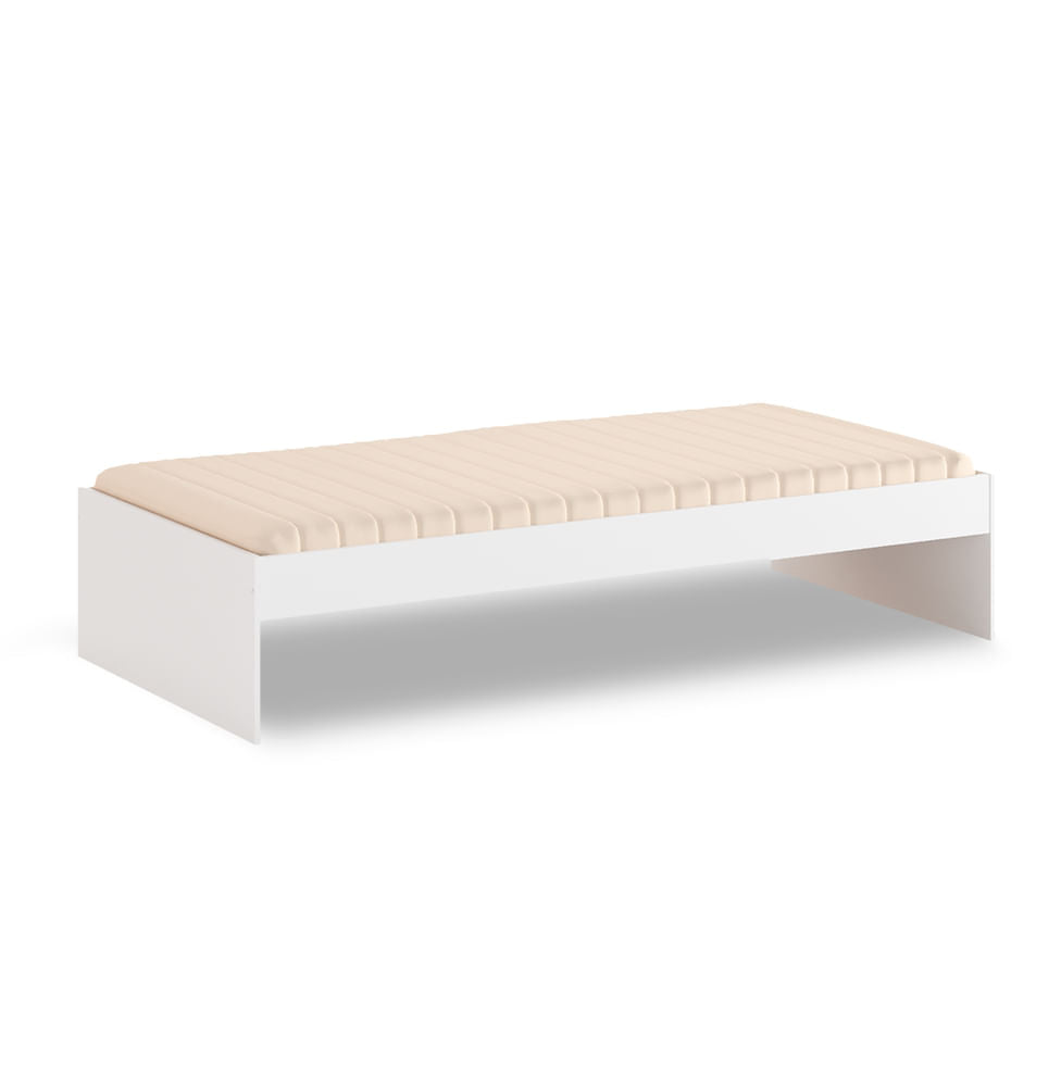 Cama Solteiro Turca Slim - Branco