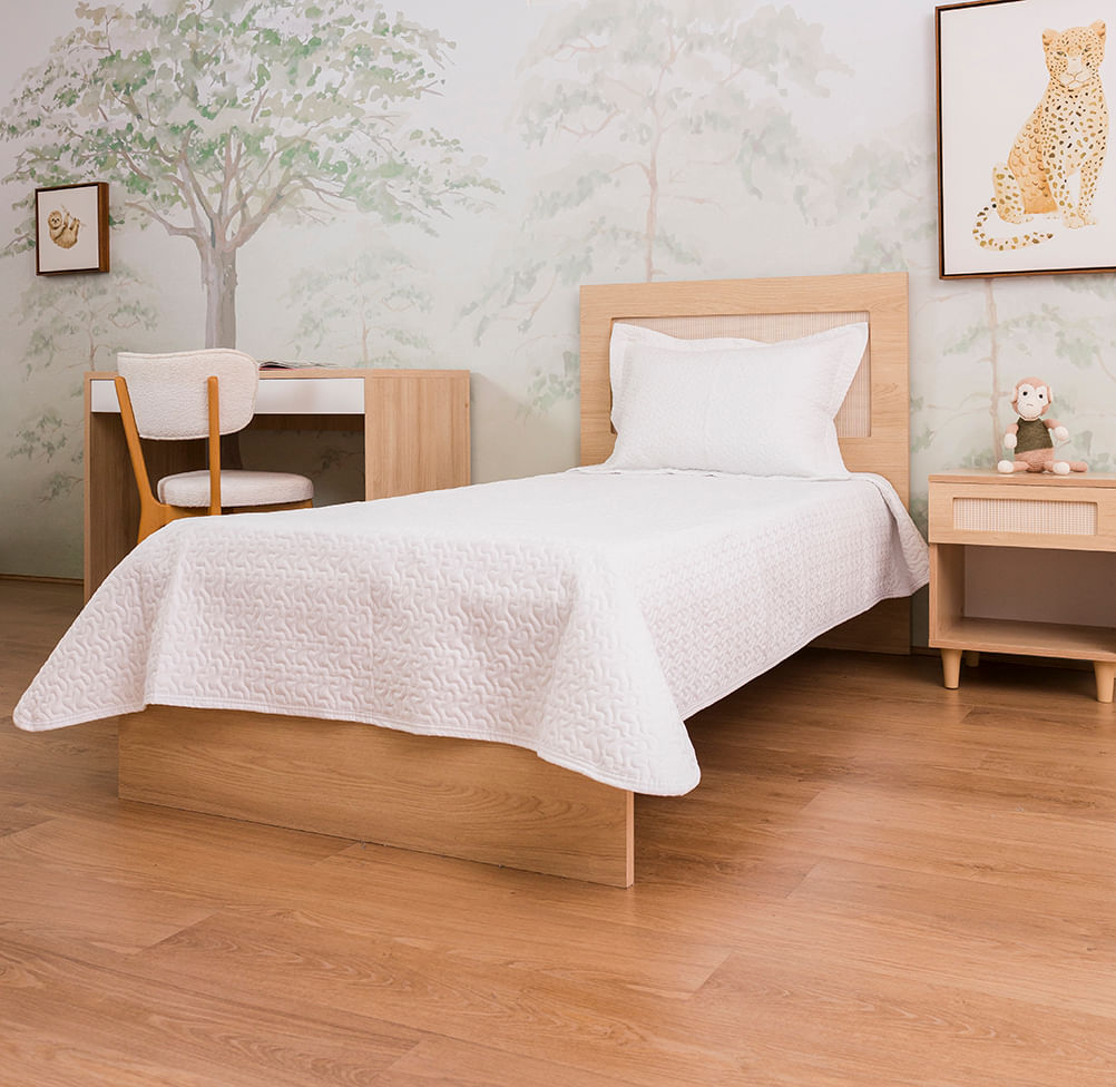 Kit Colcha Infinity 2 Peças - Branco