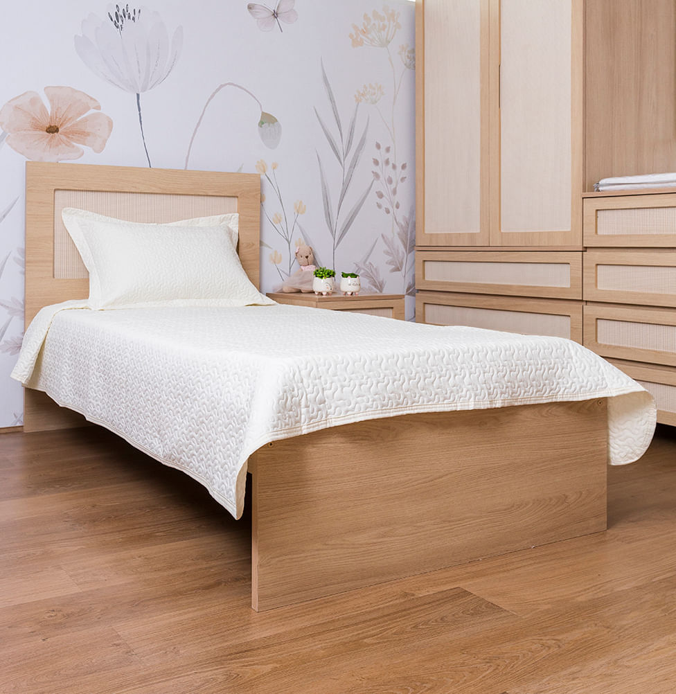 Kit Colcha Infinity 2 Peças - Palha