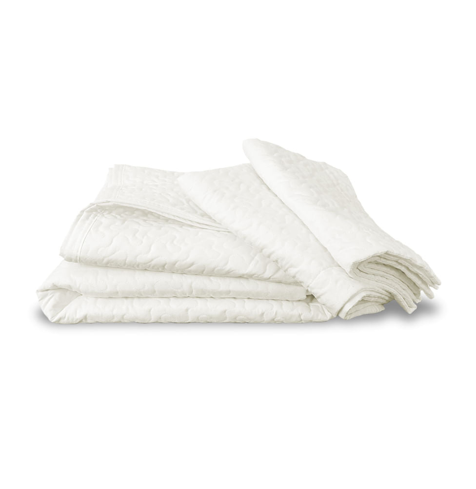 Kit Colcha Casal Infinity 3 Peças - Palha