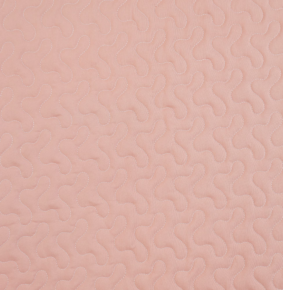 Colcha de Solteiro com Elástico Infinity - Rosa Chá