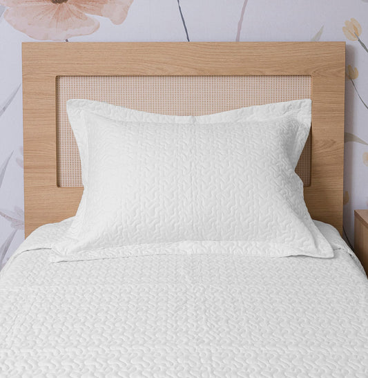 Porta Travesseiro Solteiro Infinity - Branco