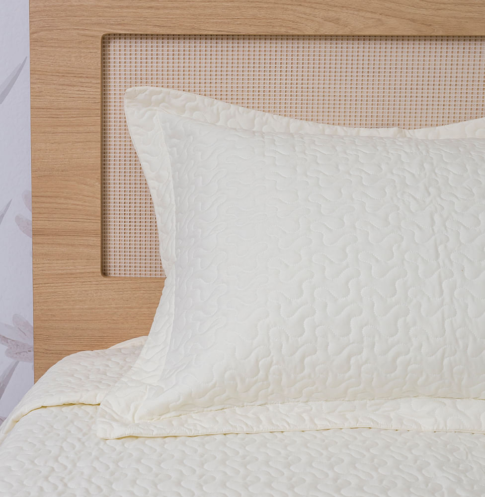 Porta Travesseiro Solteiro Infinity - Palha