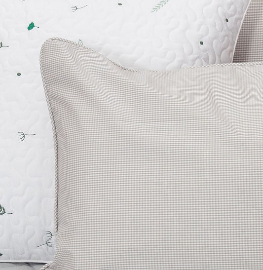 Capa de Almofada Xadrez - Cinza 60x40cm