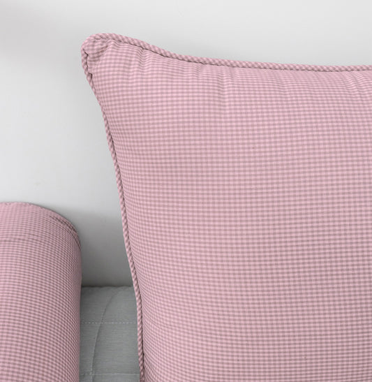 Almofada Xadrez 40x30cm - Rose
