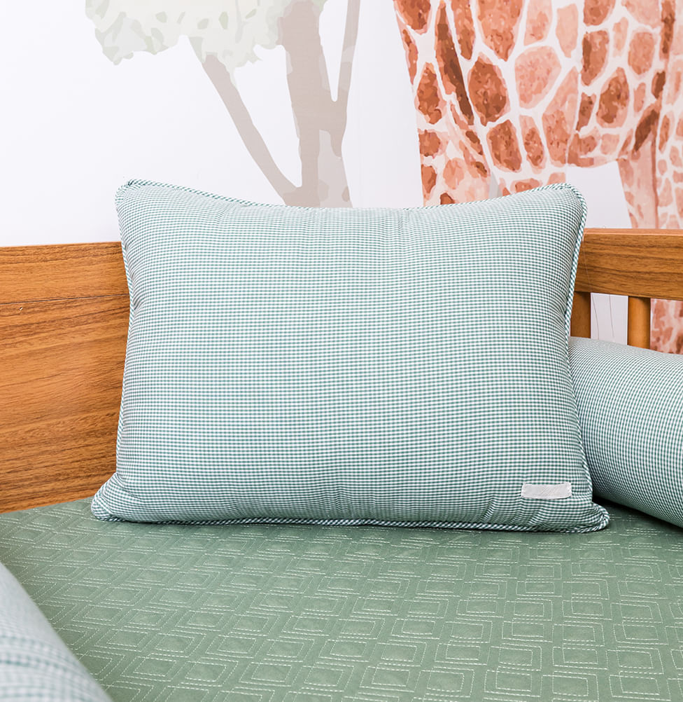 Almofada Xadrez 40x30cm - Verde