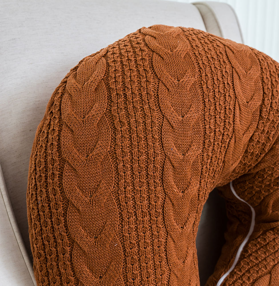 Almofada de Amamentação Tricot Dalia - Cobre