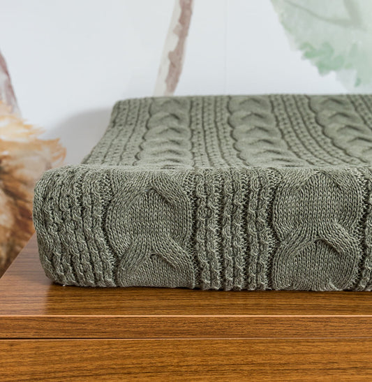 Trocador Tricot Dalia - Verde Malva