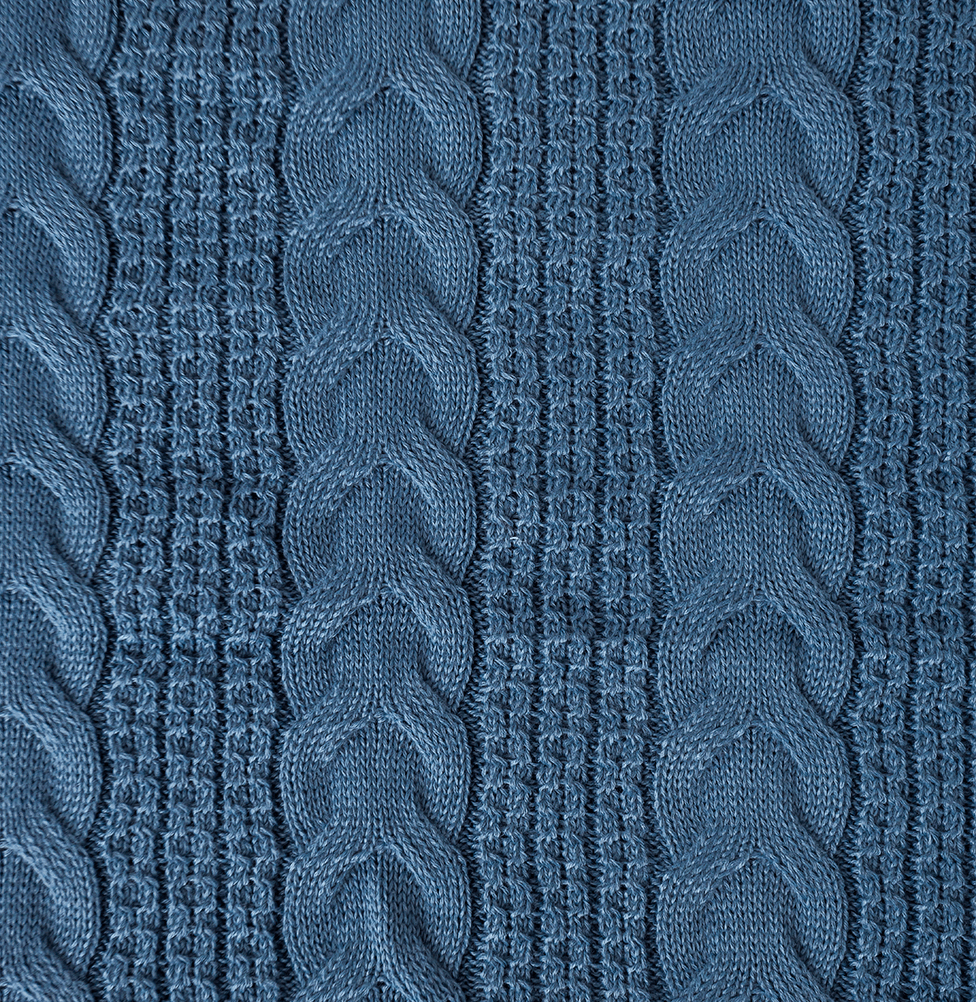 Manta Peseira Tricot Dalia - Azul Jeans