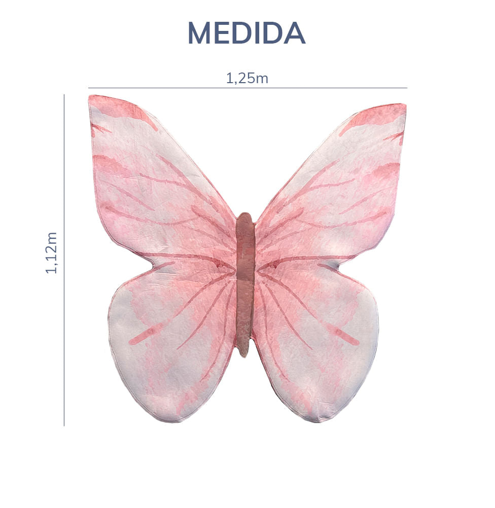 Tapete Infantil Borboleta Aberta Playmat