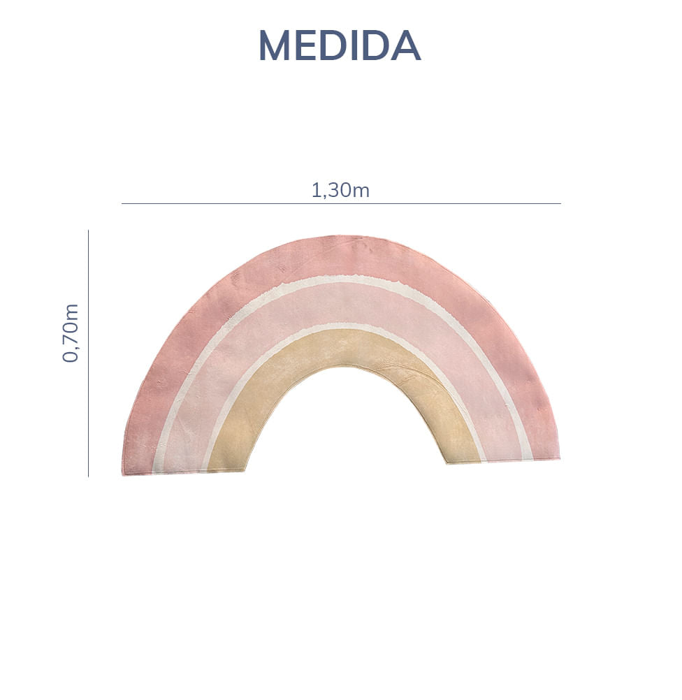 Tapete Infantil Arco Íris Vintage Playmat