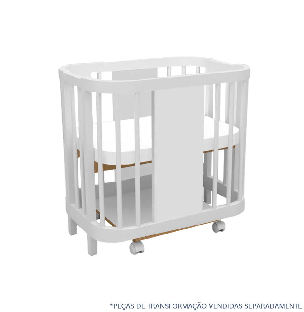 Kit de Transformação Para Mini Berço Raika - Branco