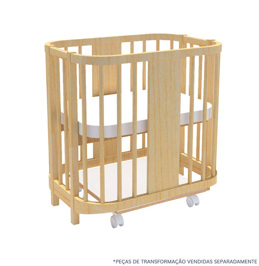 Kit de Transformação Para Mini Berço Raika - Madeira Clara