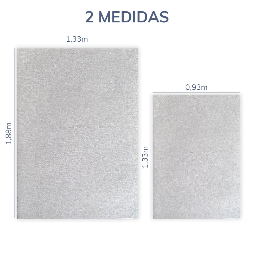 Tapete Infantil Retangular Linho - Cinza