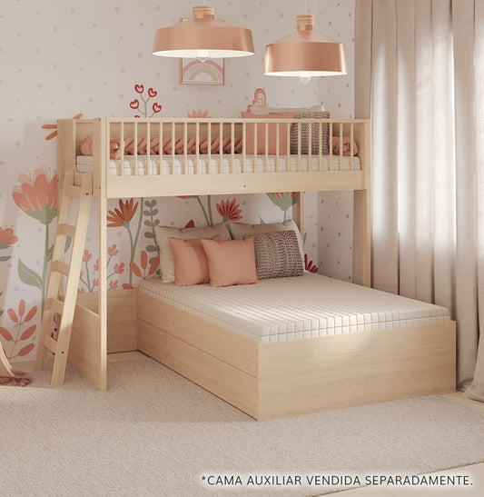 Beliche Slim Com Cama Turca Casal - Carvalho