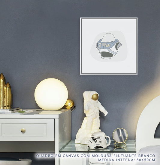 Quadro Infantil Toy Buzz Azul - Quadrado