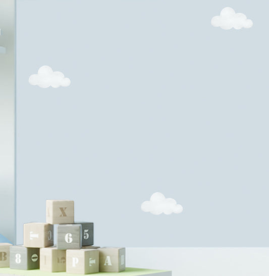 Papel de Parede Infantil Nuvens Toy Azul - Mural