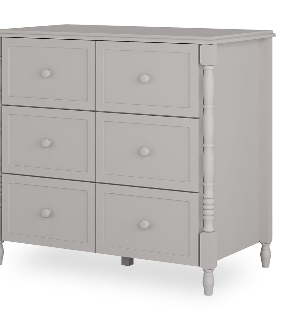 Cômoda de Bebê Monet 6 Gavetas 100cm - Greige