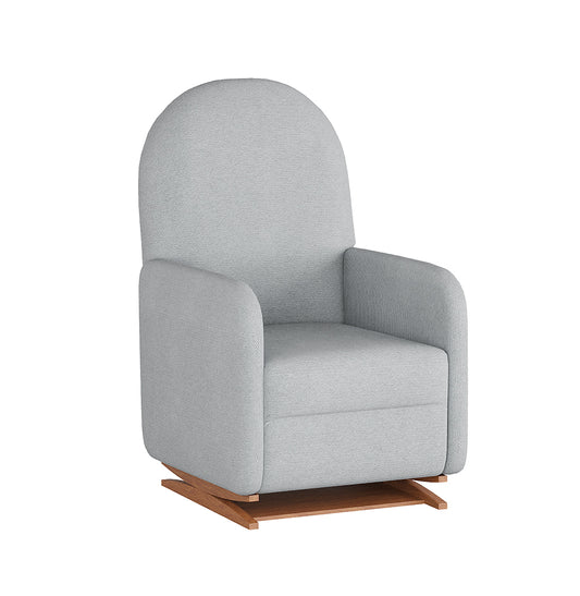 Poltrona de Amamentação Duna com Puff - Linho Cinza