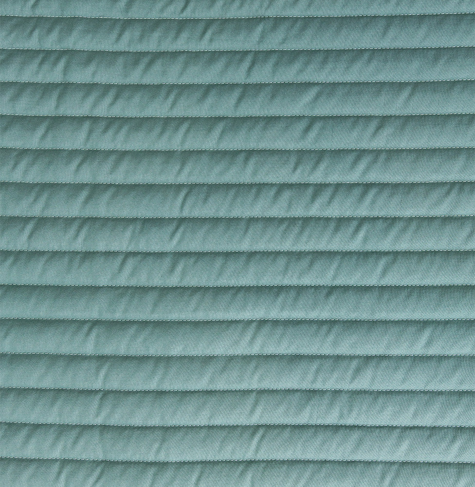 Kit Colcha Solteiro Listra Verde Seco - 2 Peças